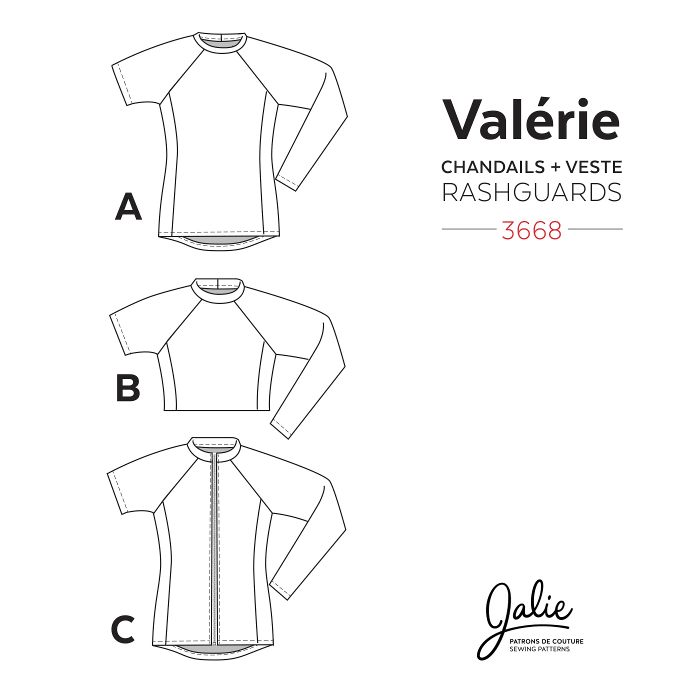 3668 // VALÉRIE Swim Shirts - Rashguards