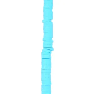 4mm Vinyl/Vulcanite Heishi Beads - Blue