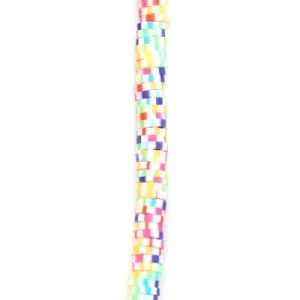 4mm Vinyl/Vulcanite Heishi Beads - Mixed Colors (Candy)