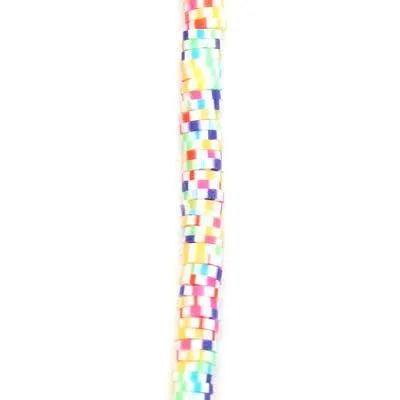 4mm Vinyl/Vulcanite Heishi Beads - Mixed Colors (Candy)