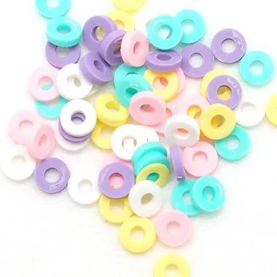 4mm Vinyl/Vulcanite Heishi Beads - Mixed Colors (Lavender)