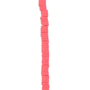 4mm Vinyl/Vulcanite Heishi Beads - Red