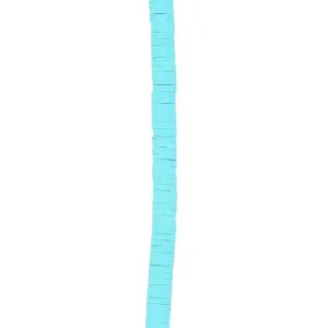 4mm Vinyl/Vulcanite Heishi Beads - Turquoise