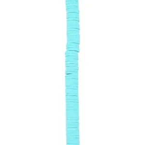 6mm Vinyl/Vulcanite Heishi Beads - Turquoise