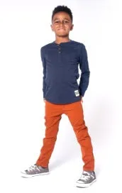 Appaman Craftsman Thermal Henley-Indigo