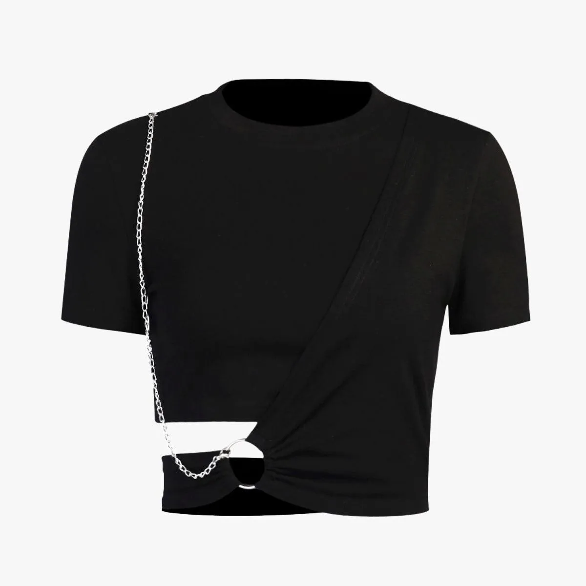 Black Aesthetic Crop Top