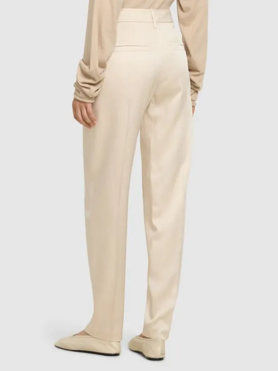 Brunello Cucinelli   Satin cady wide pants 