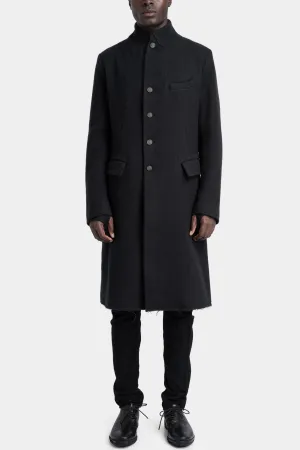 Buttoned wool coat