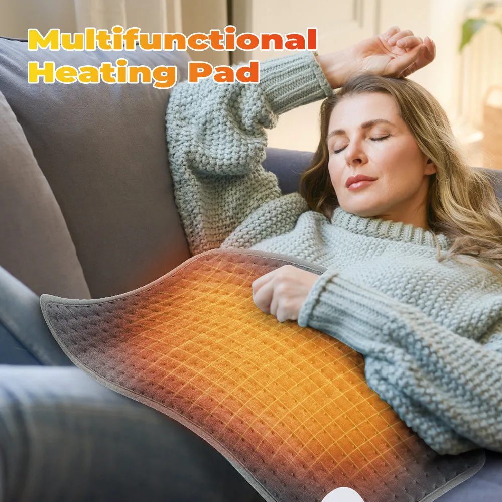 Electric Heating Pad Massager Therapy for Body Abdomen Back Pain Relief Winter Warmer Blanket Thermal Massage Mat