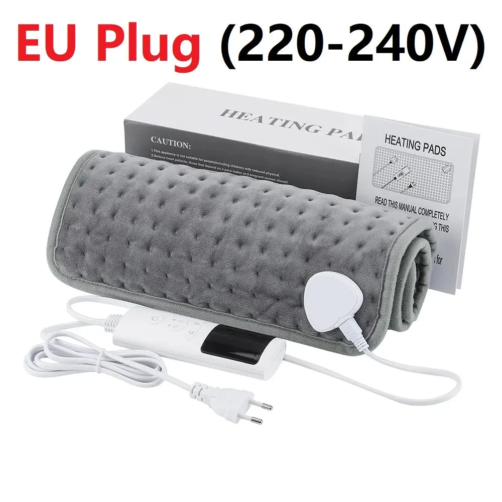Electric Heating Pad Massager Therapy for Body Abdomen Back Pain Relief Winter Warmer Blanket Thermal Massage Mat