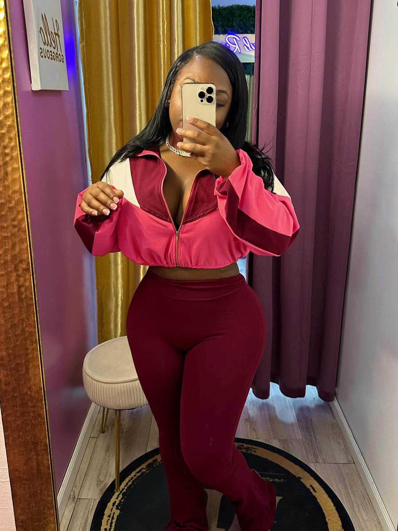 Fashion color blocking set AY3604