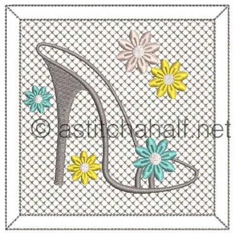 Flowery and Frosty Shoes