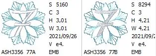 Frost and Frozen Monogram Number 7