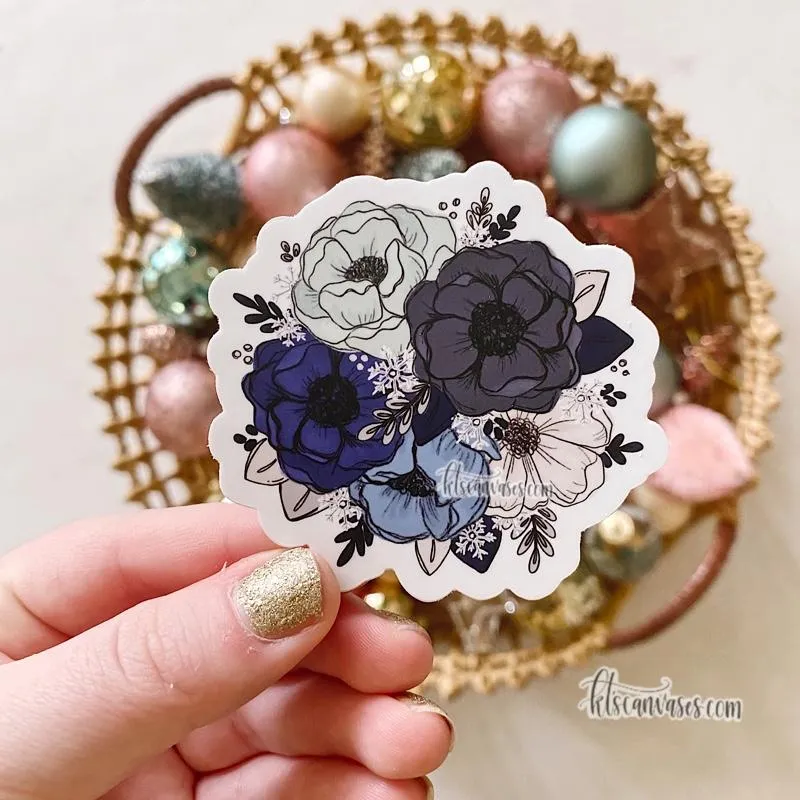 Frosty Florals Sticker