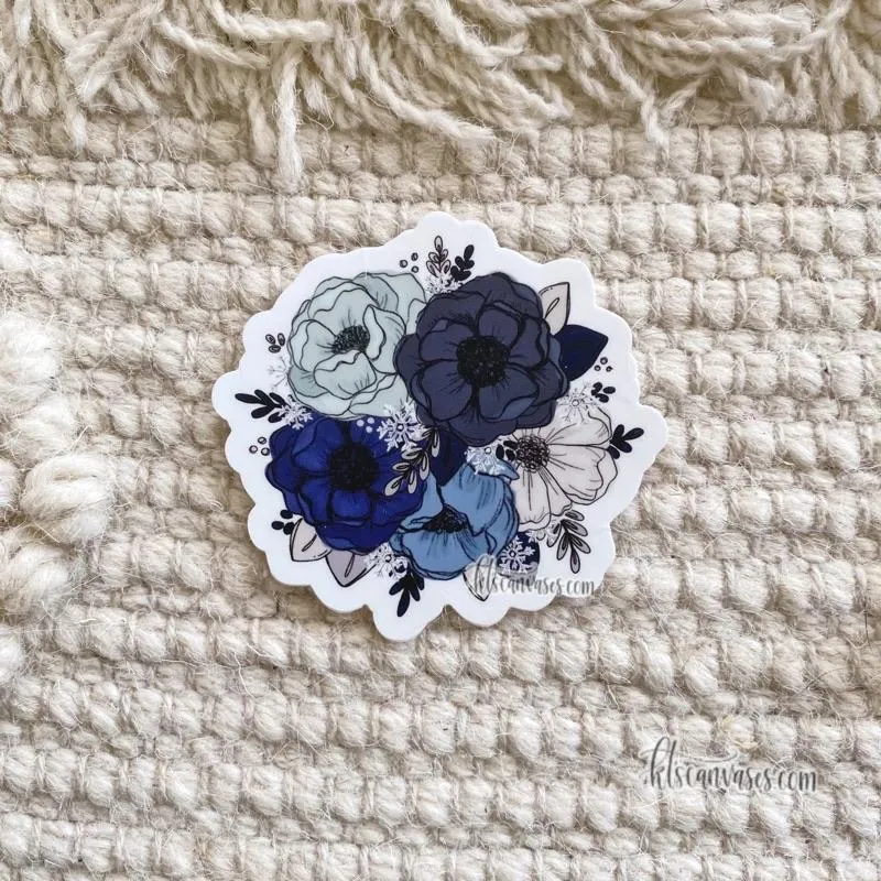 Frosty Florals Sticker