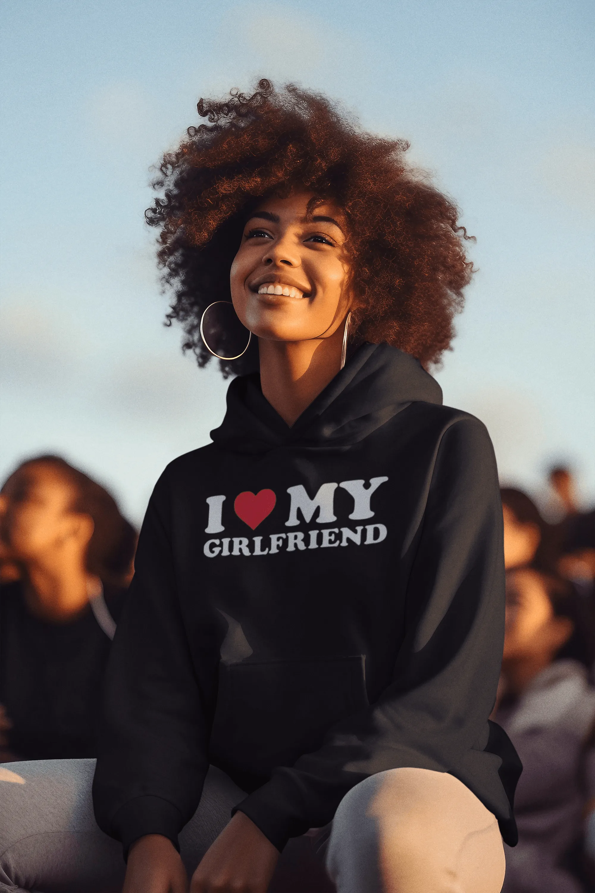 I Love My Girlfriend Ultra Soft Blended Cotton Midweight Unisex Pullover