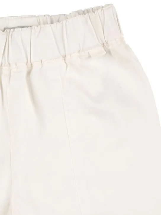 Il Gufo   Cotton gabardine wide pants 