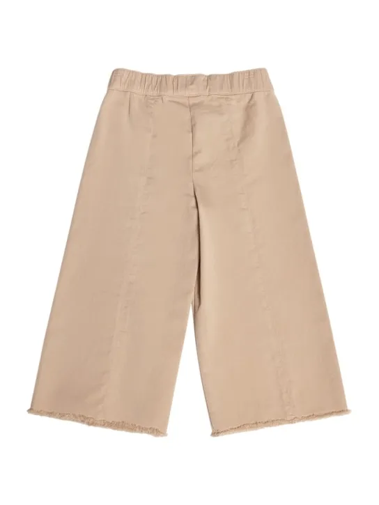 Il Gufo   Cotton gabardine wide pants 