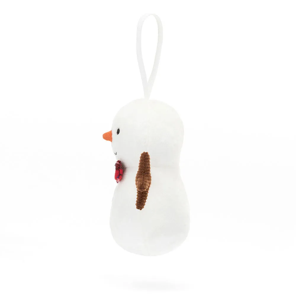 Jellycat Soft Toy Festive Folly Snowman
