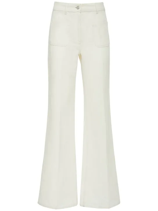 Loro Piana   Danbeth linen &amp; cotton wide pants 