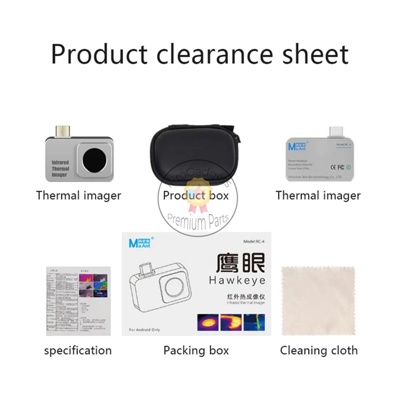 MaAnt Hawk Eye RC-4 Infrared Thermal Imager for Mobile Phone Repair Android Multifunctional Motherboard Repair Tool