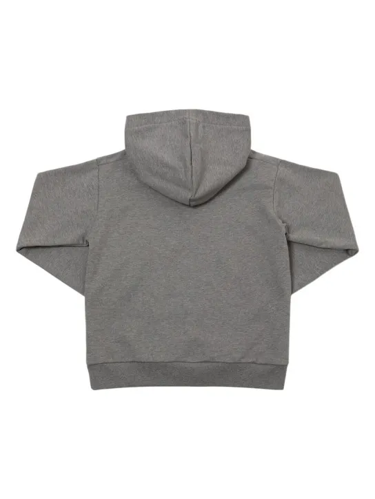 Marni Junior   Logo embroidery cotton hoodie 