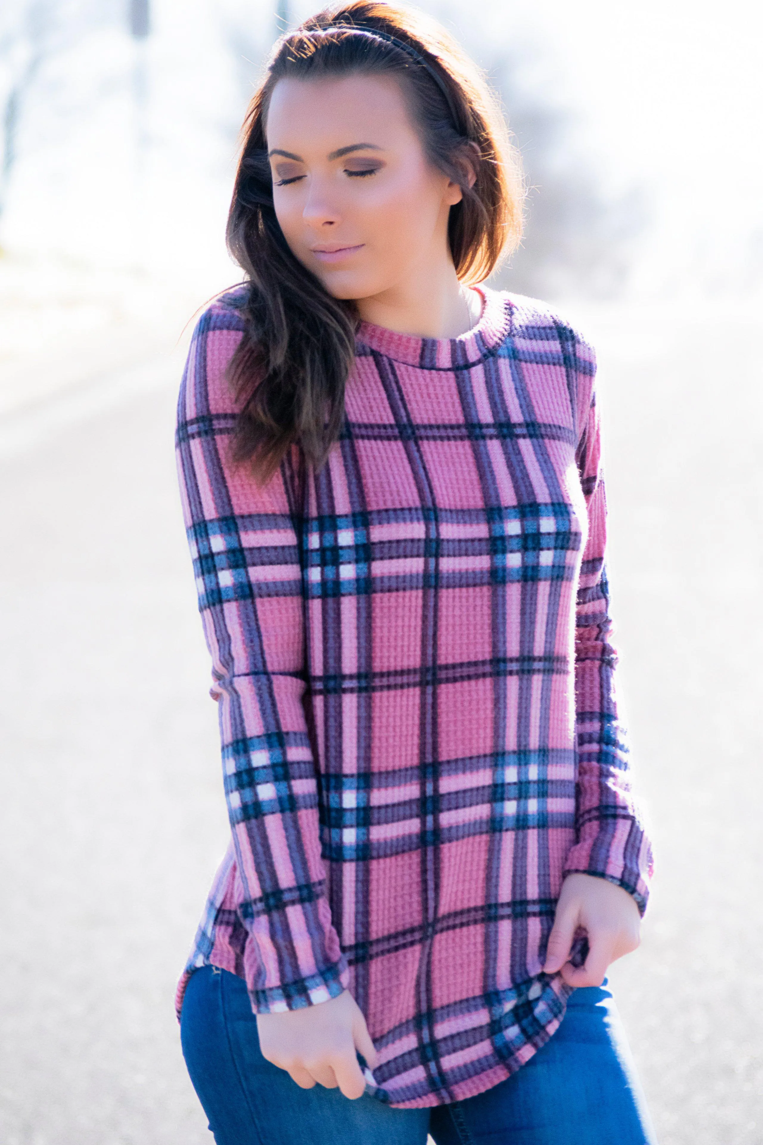 Mauve Thermal Top