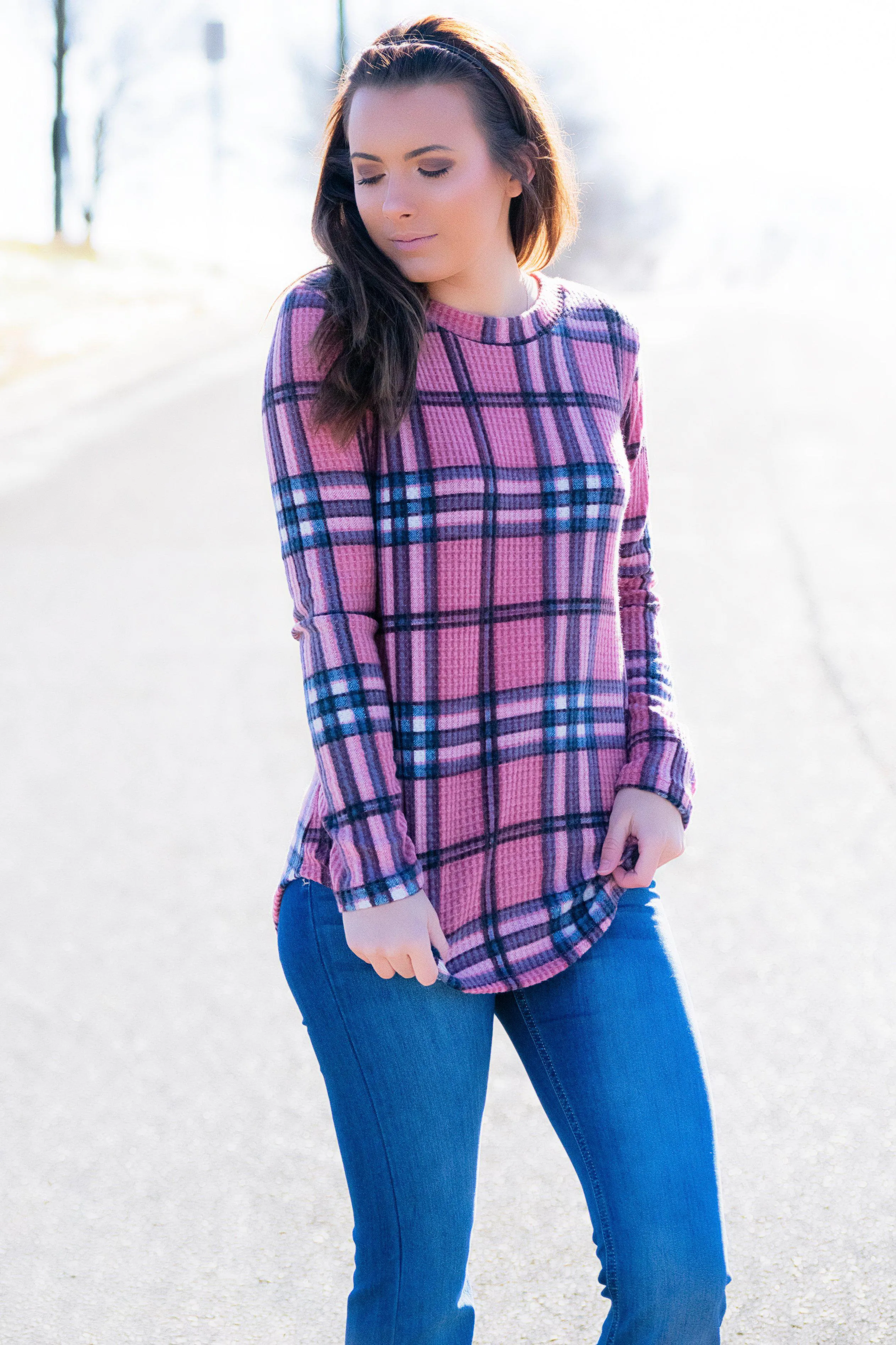 Mauve Thermal Top