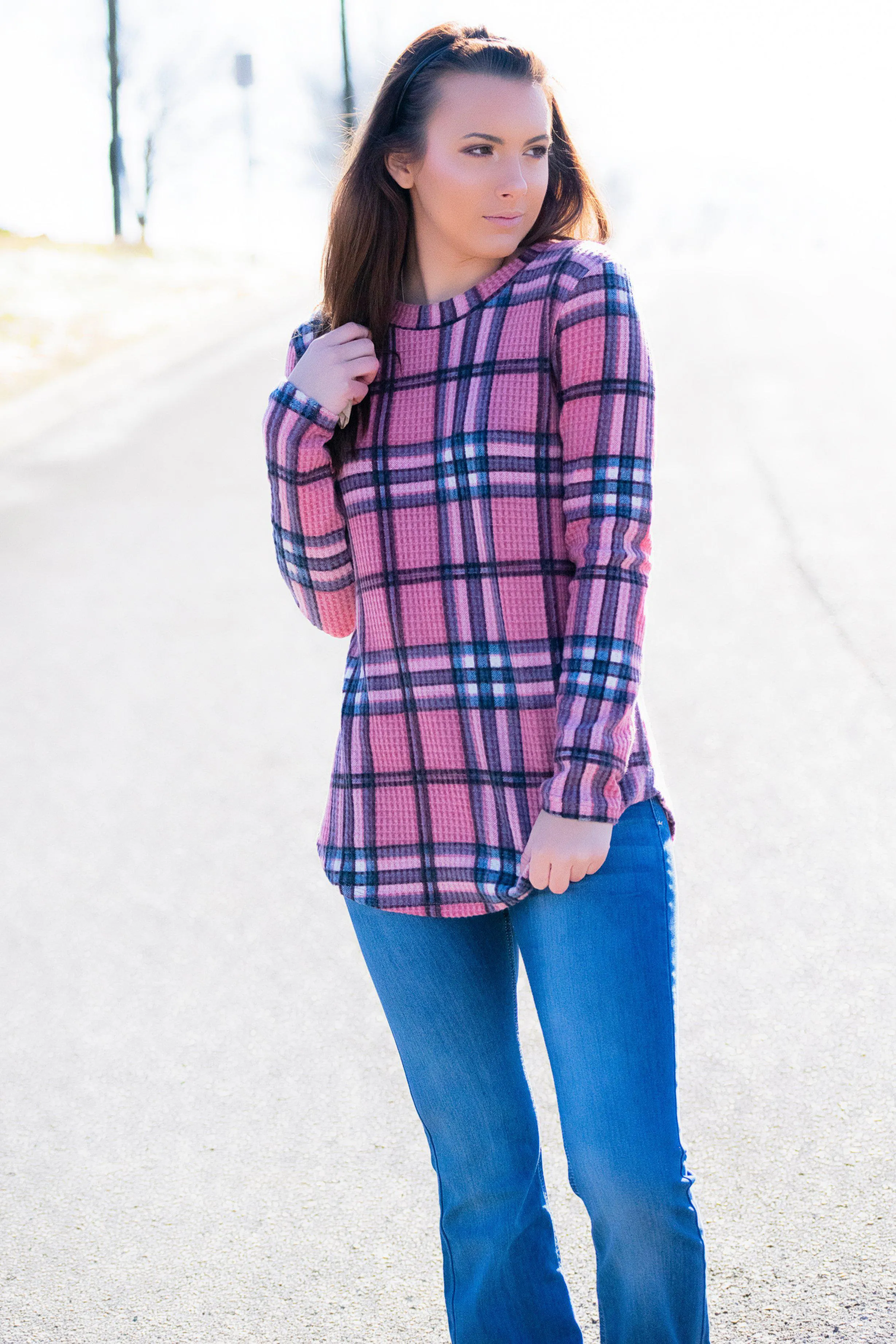 Mauve Thermal Top