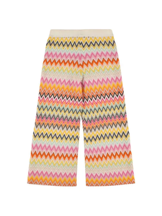 Missoni   Zig zag wool knit pants 