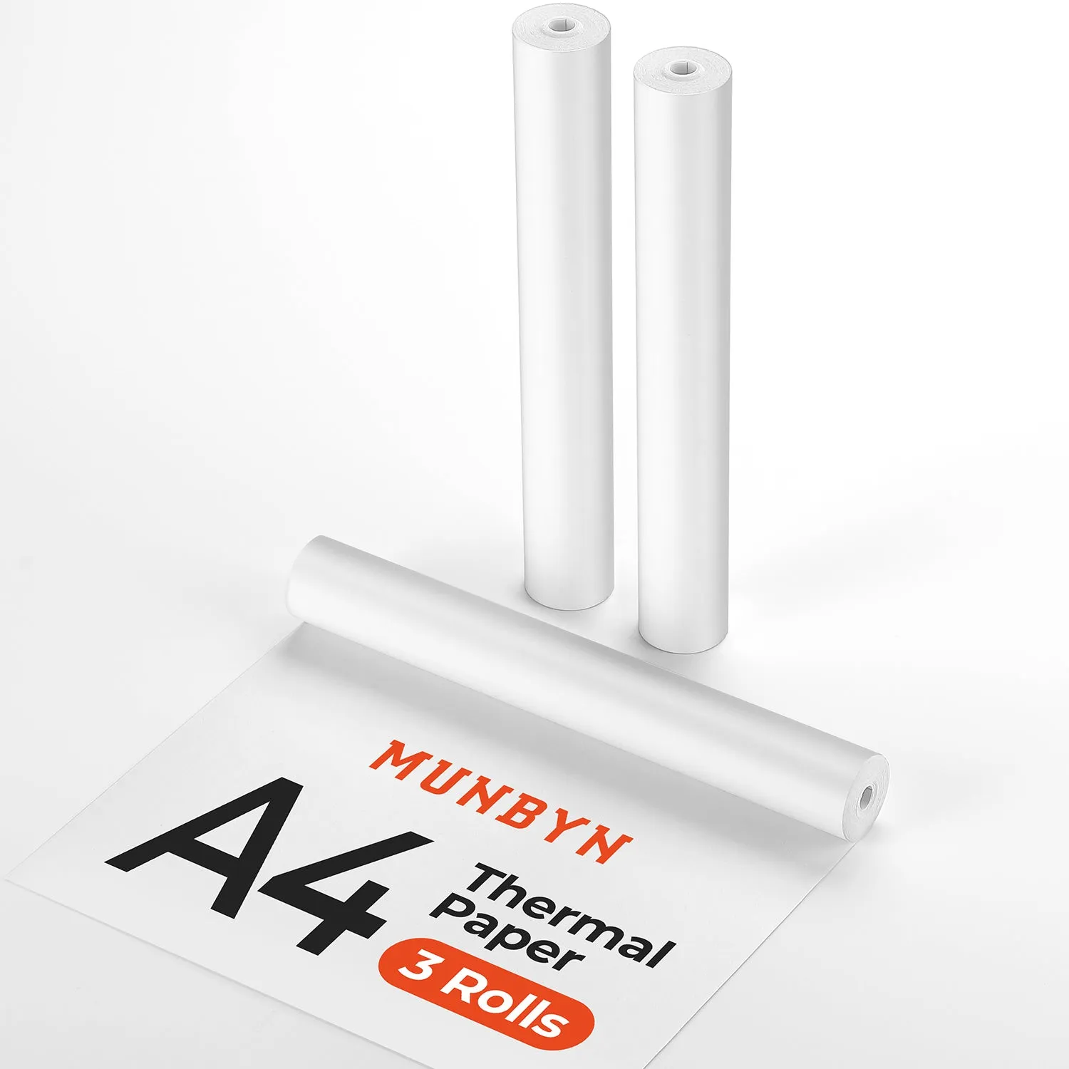 MUNBYN A4 Thermal Paper 3 Rolls for ITP01 / ITP04