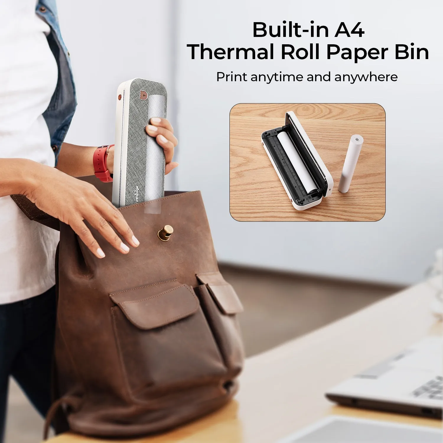 MUNBYN A4 Thermal Paper 3 Rolls for ITP01 / ITP04