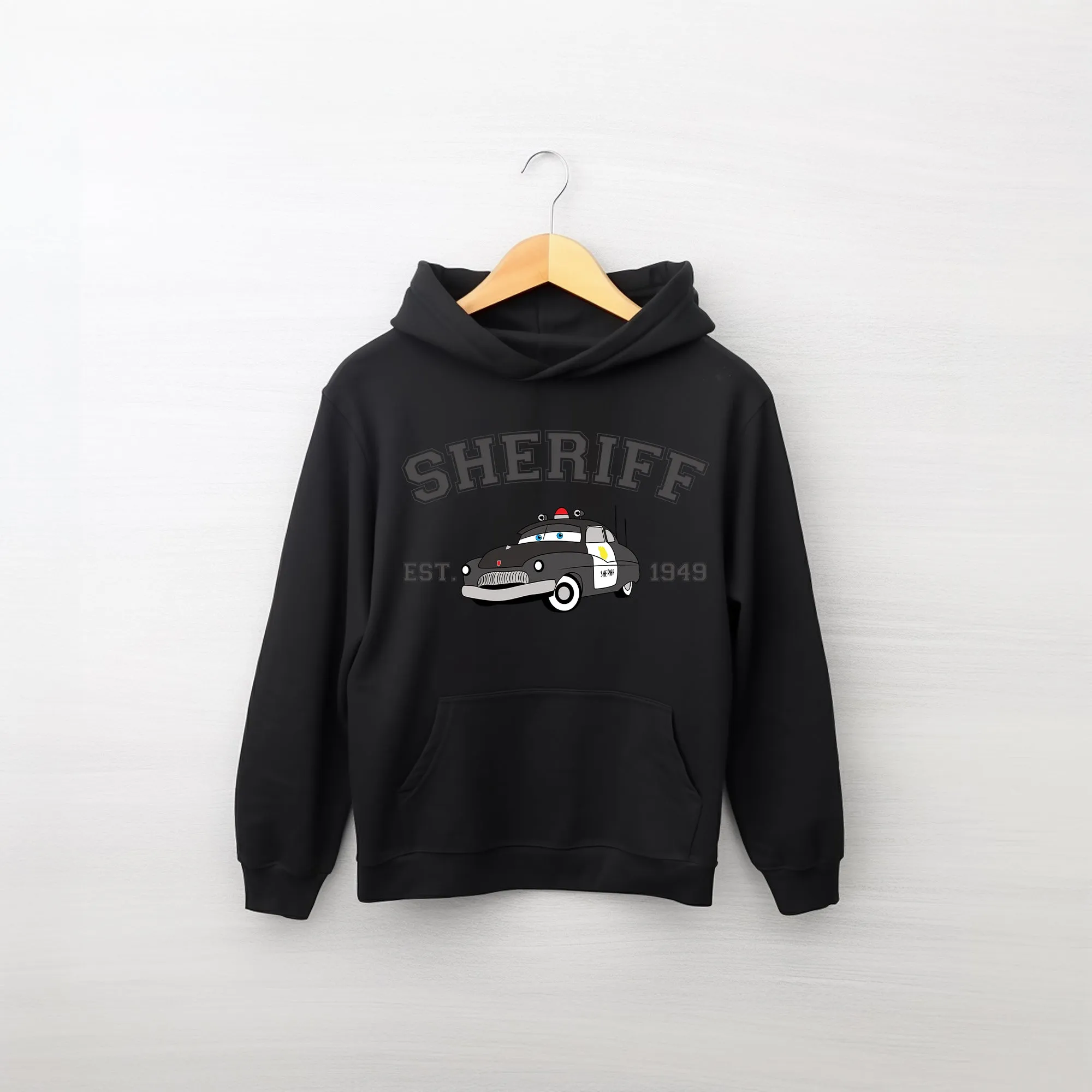 Personalized Disney Cars Sheriff Youth Hoodie