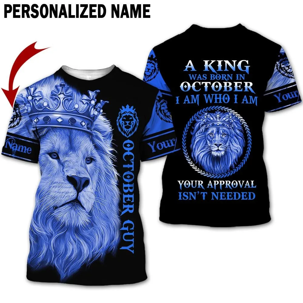 Personalized Name Birthday Outfit October Guy 3D All Over Printed  Outfit 98 Birthday Shirt