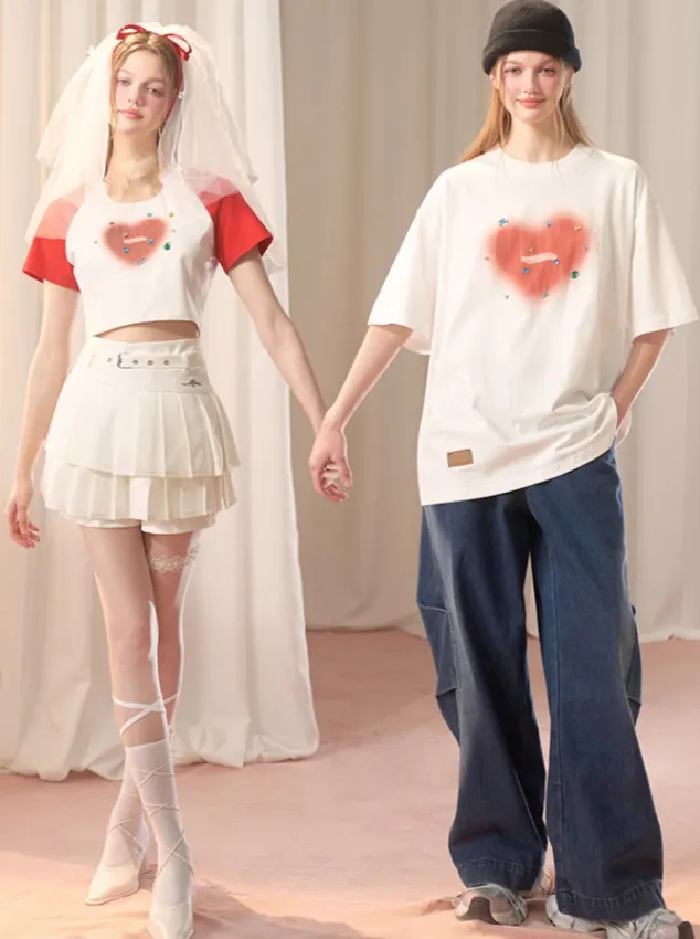 Short Over Bicolor Top   Long Bijoux