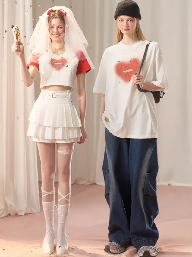 Short Over Bicolor Top   Long Bijoux