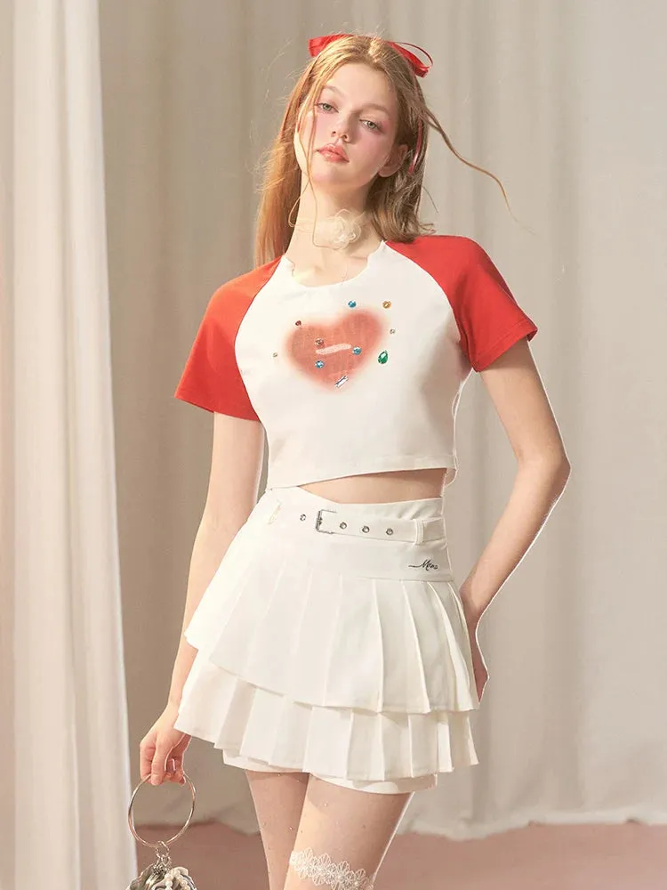 Short Over Bicolor Top   Long Bijoux