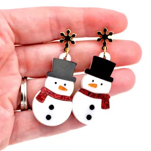 Snowman Earrings