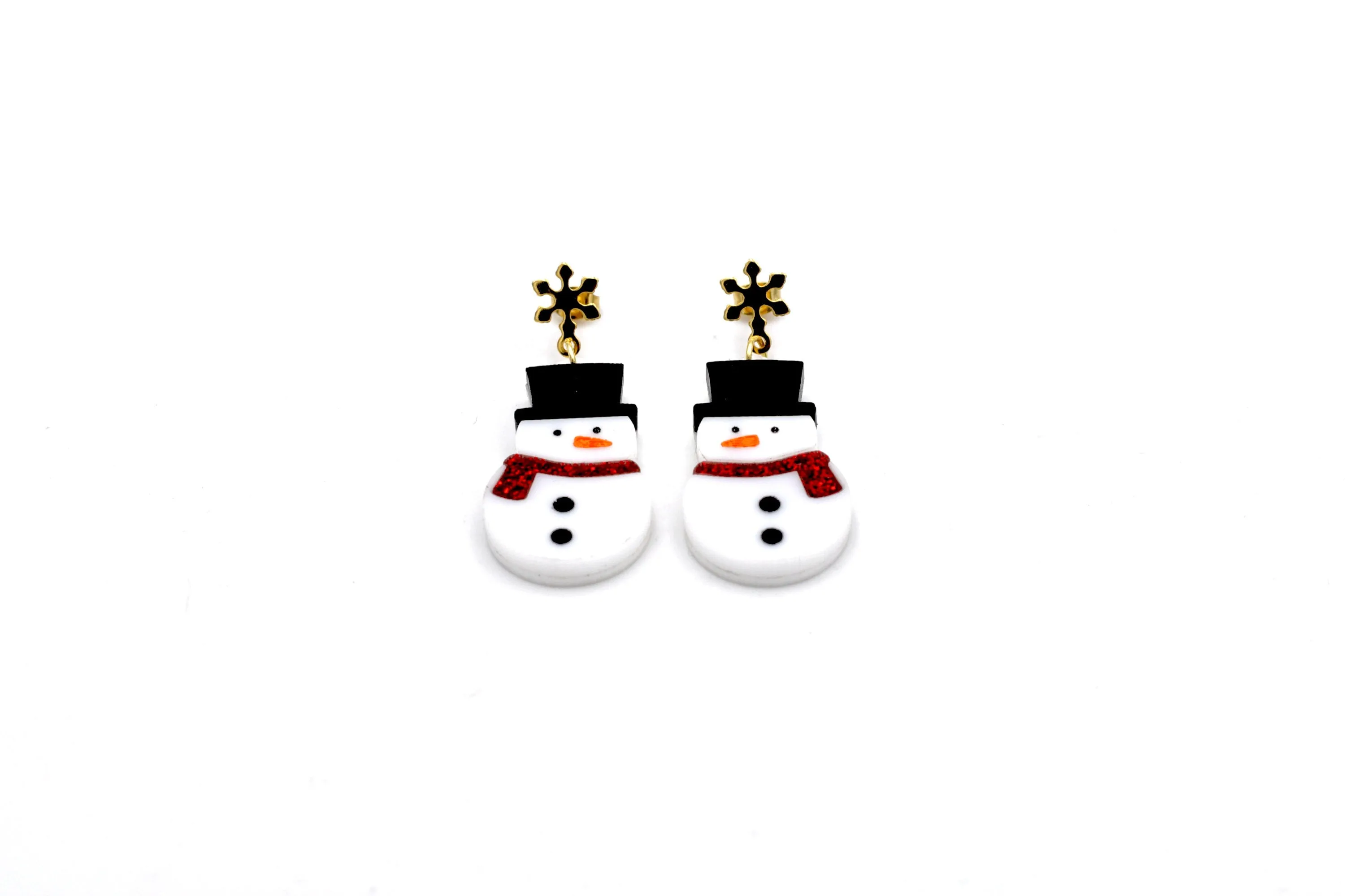 Snowman Earrings
