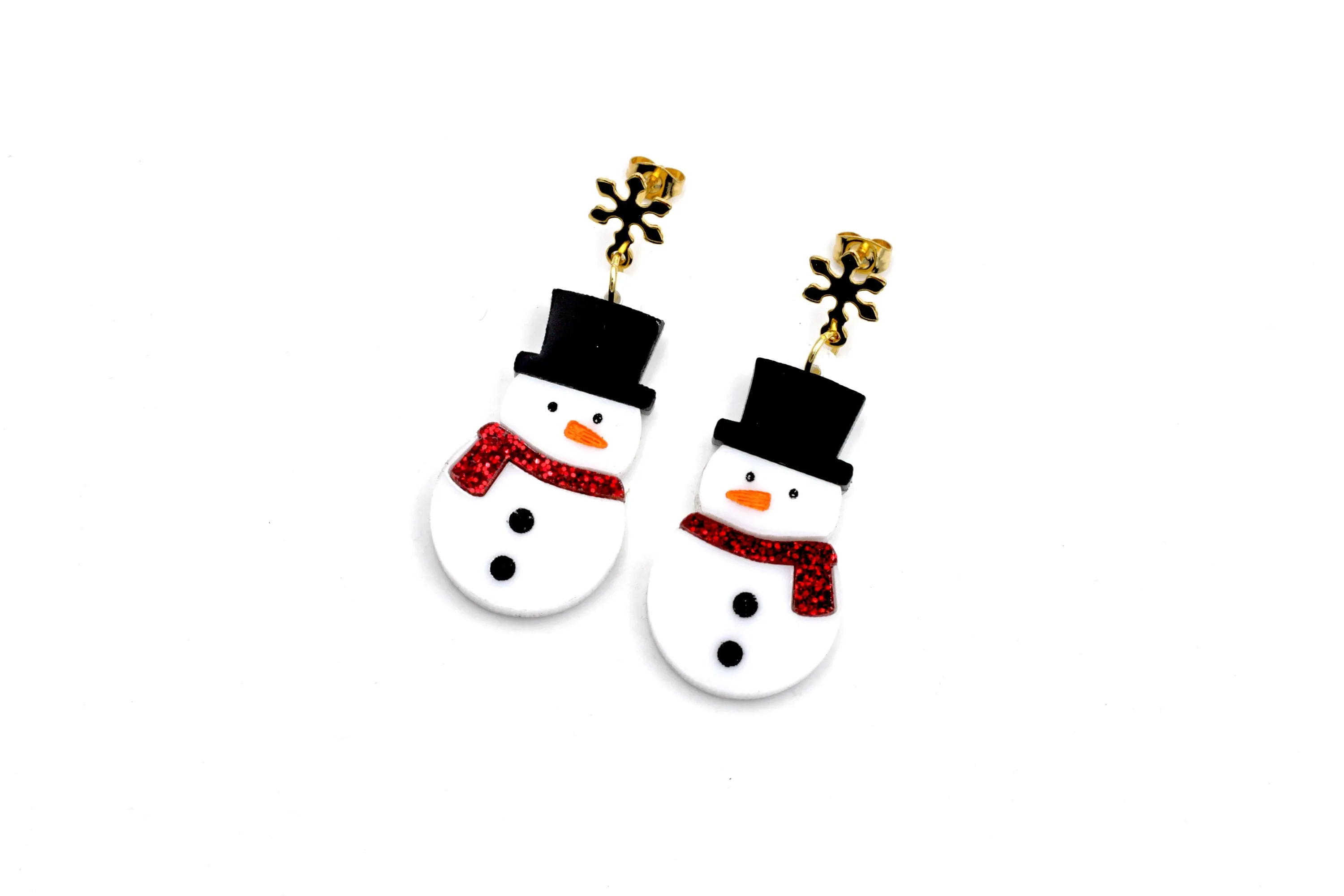 Snowman Earrings