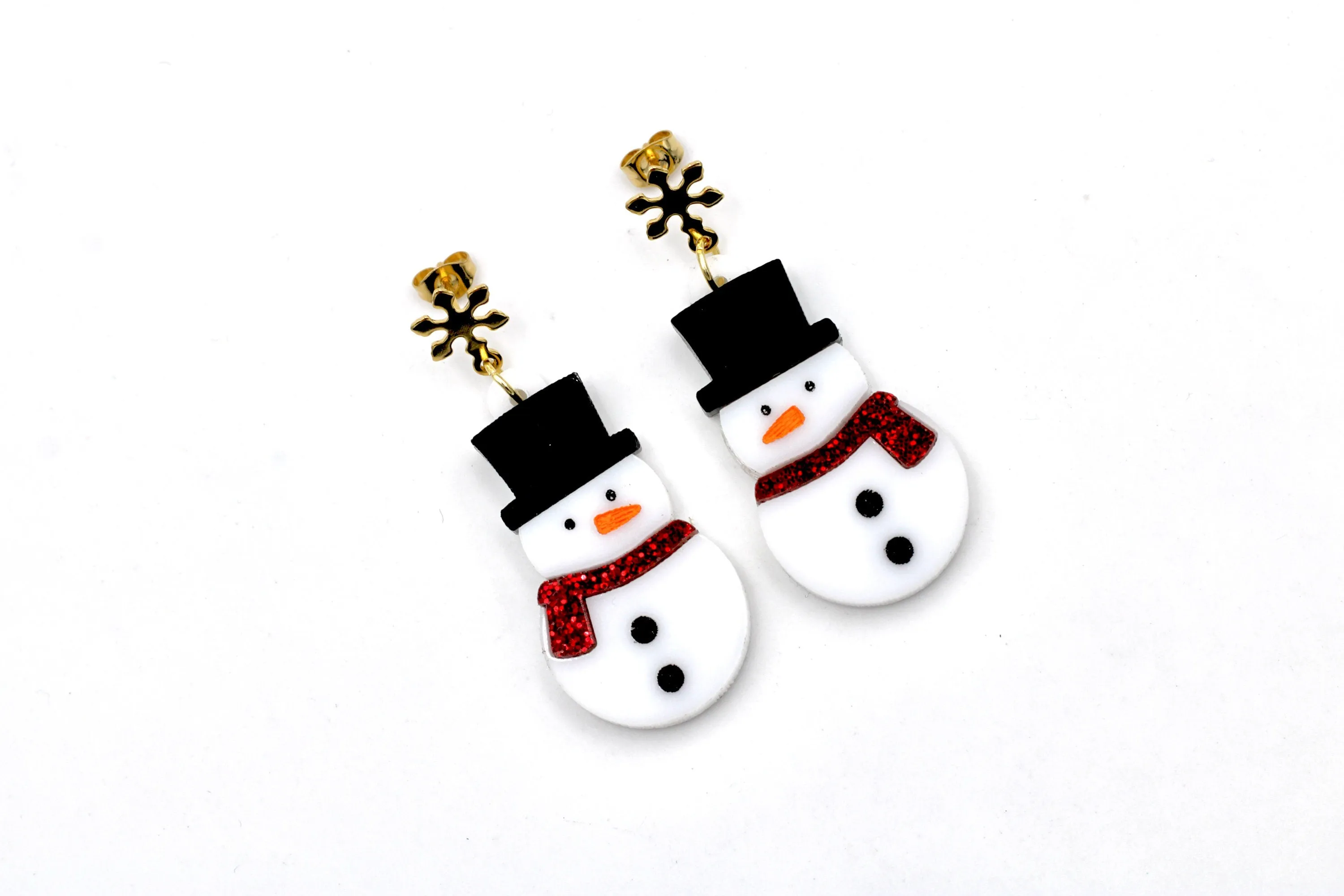 Snowman Earrings