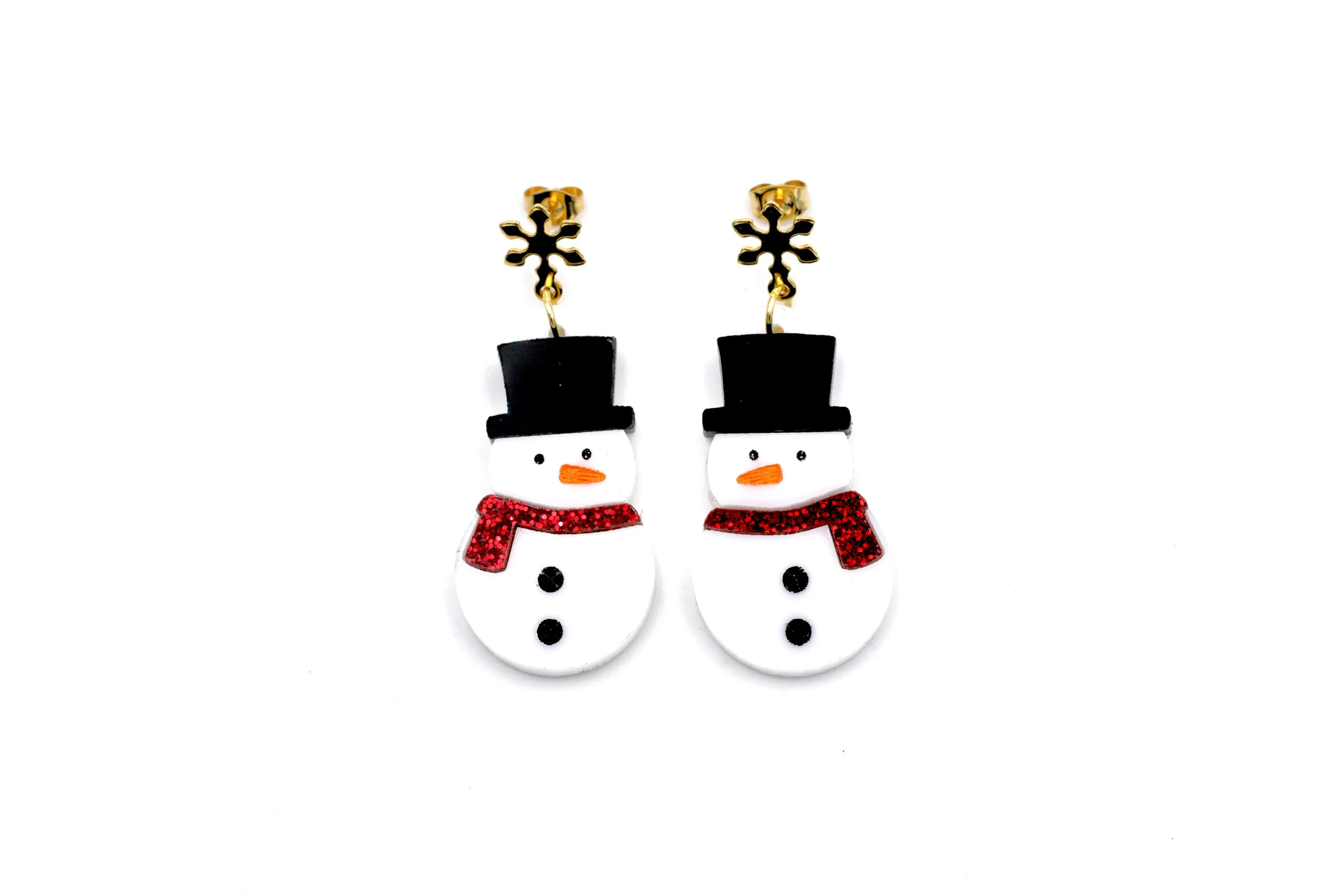 Snowman Earrings