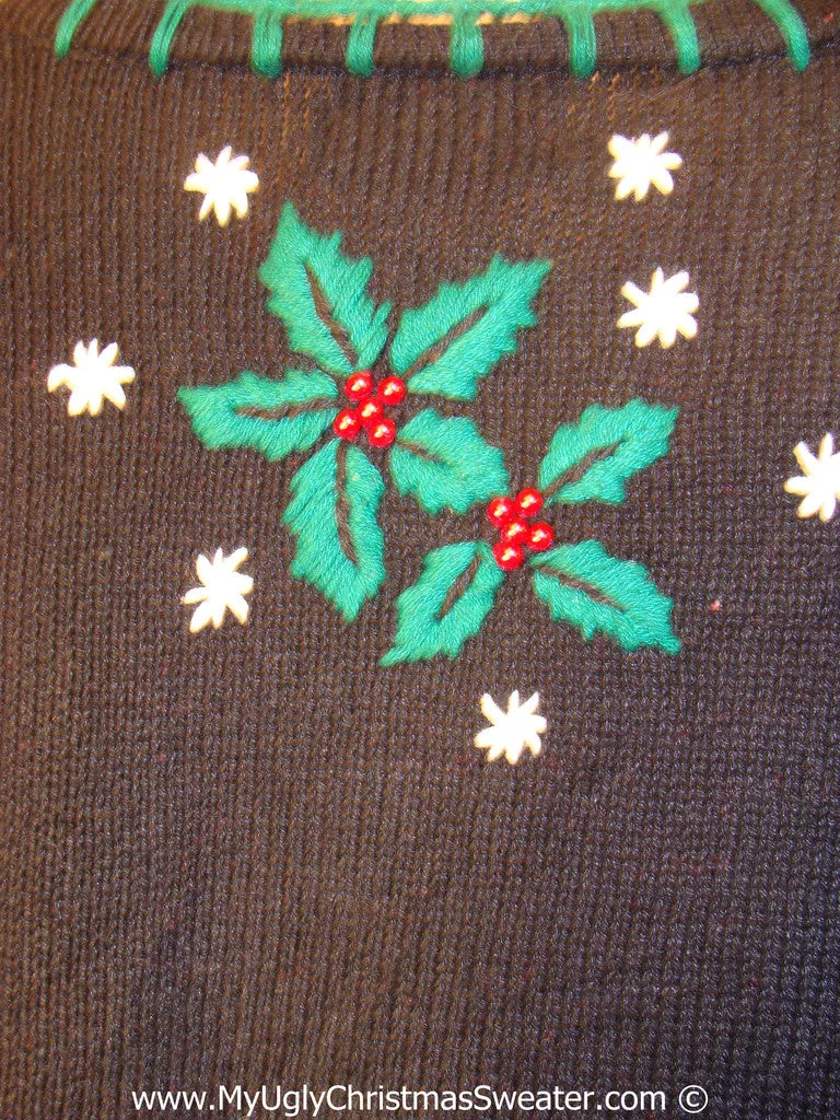 Tacky Christmas Sweater Nordic with Mr. and Mrs. Snowman (f1352)