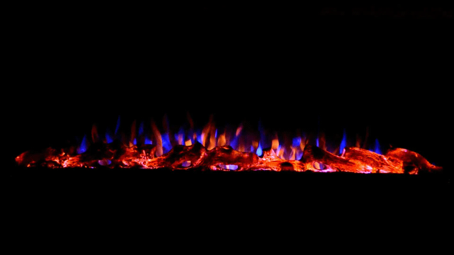 The Sideline 45 Inch Refurbished Recessed Electric Fireplace 80025