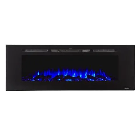 The Sideline 60 Inch Refurbished Recessed Electric Fireplace 80011