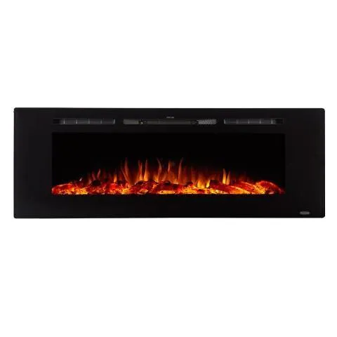 The Sideline 60 Inch Refurbished Recessed Electric Fireplace 80011