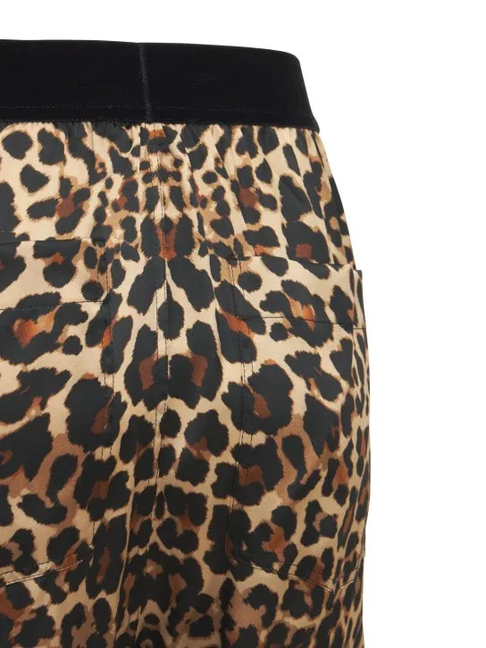 Tom Ford   Printed logo silk satin pajama pants 