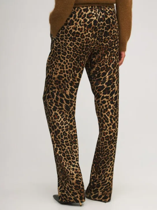 Tom Ford   Printed logo silk satin pajama pants 