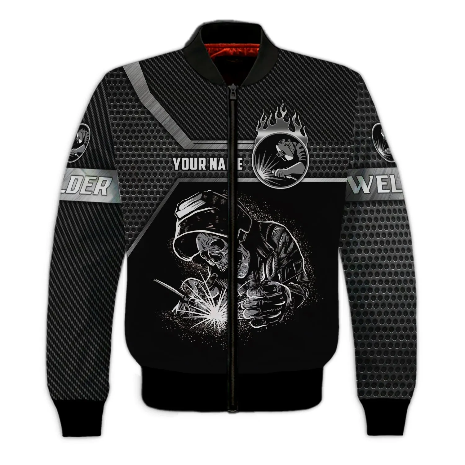 Welder I Said Watch Your Eyes 3D Sweatshirt Hoodie Bomber Shirts Personalized Name Welder Christmas Shirt
