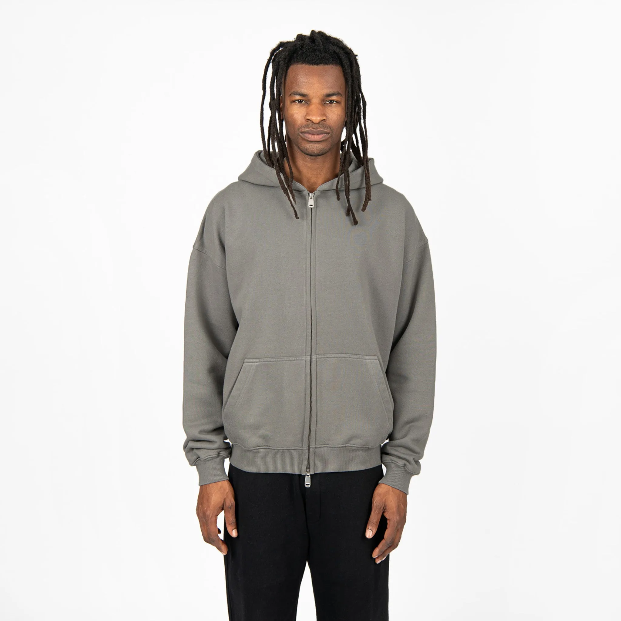 Zip Hoodie - Fossil Grey